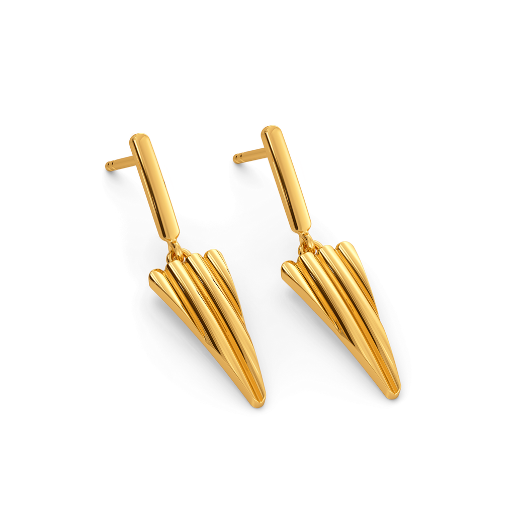 Weekend in the City Gold Earrings
