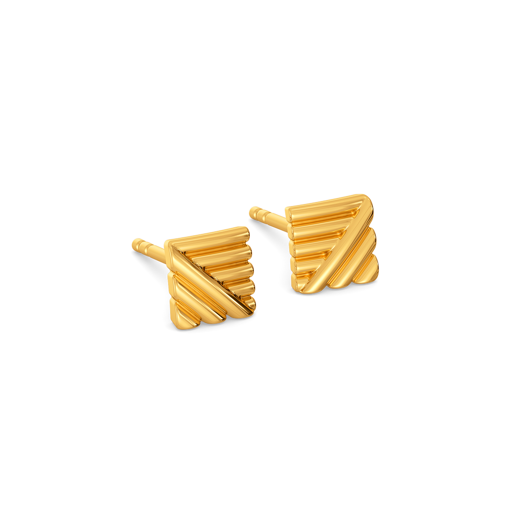 Weekend in the City Gold Earrings
