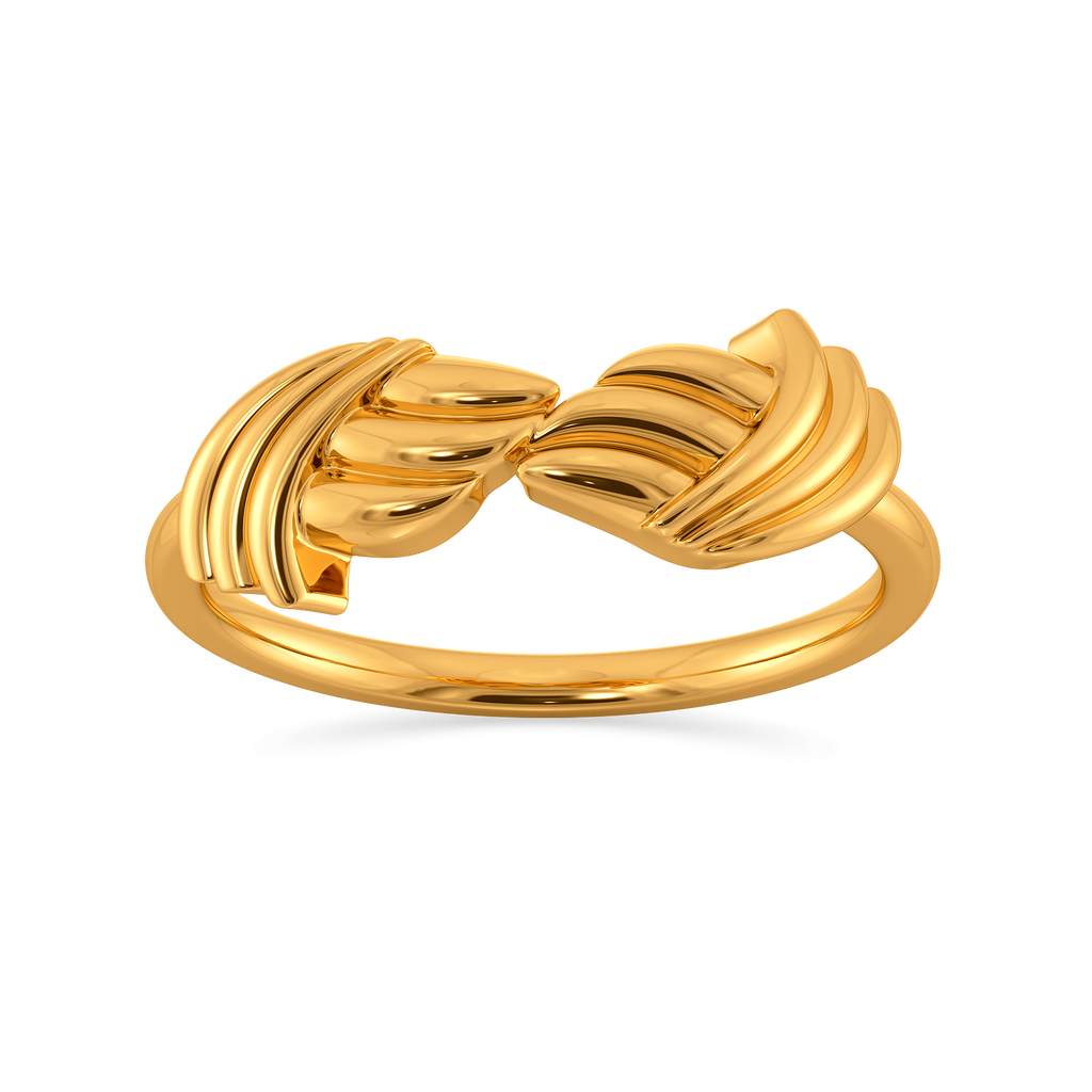 Stripes for a Minimalist Gold Rings alternate view 3