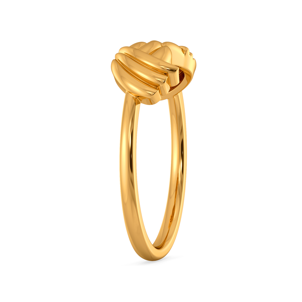 Stripes for a Minimalist Gold Rings image