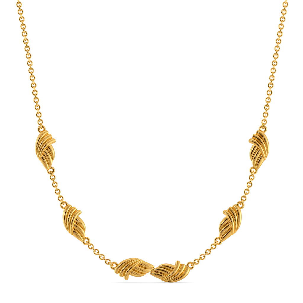 Stripes for a Minimalist Gold Necklaces