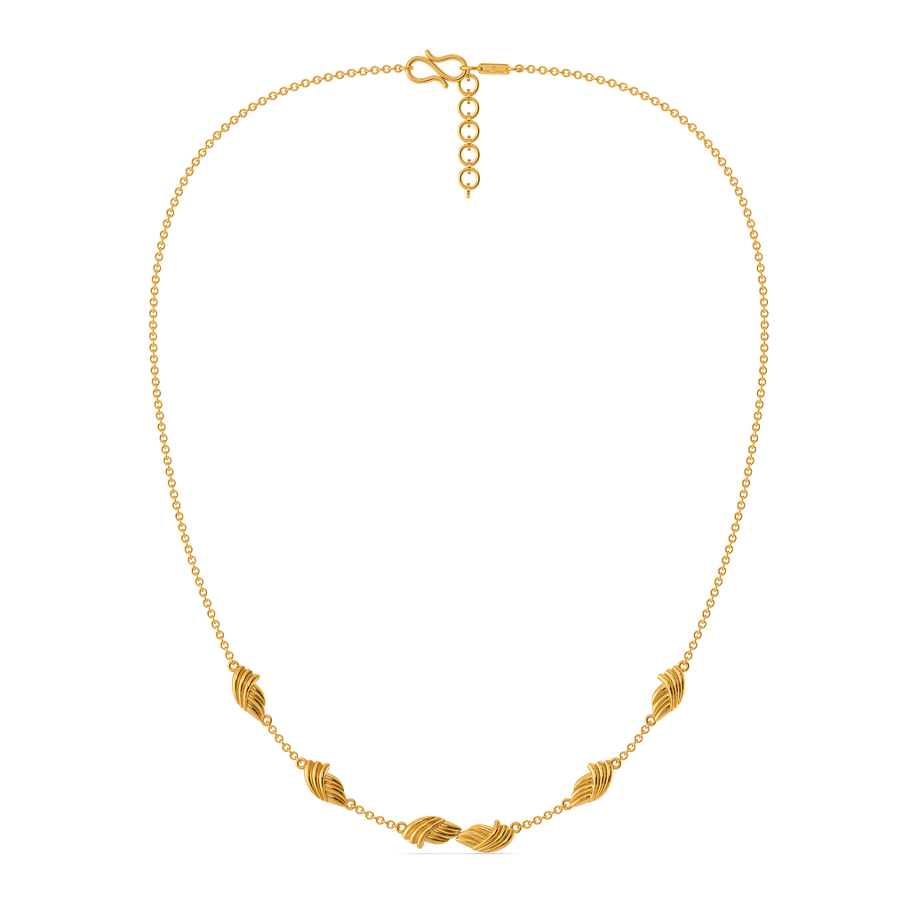 Stripes for a Minimalist Gold Necklaces