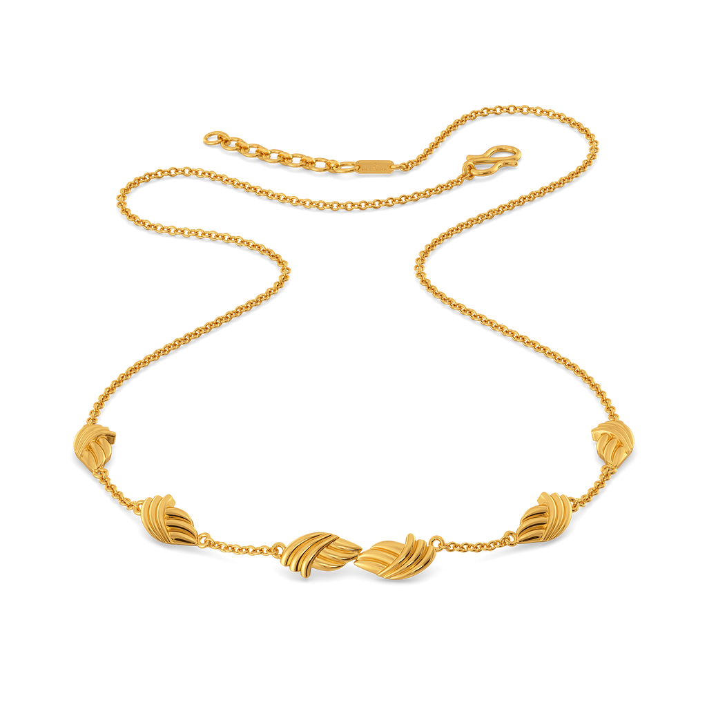Stripes for a Minimalist Gold Necklaces