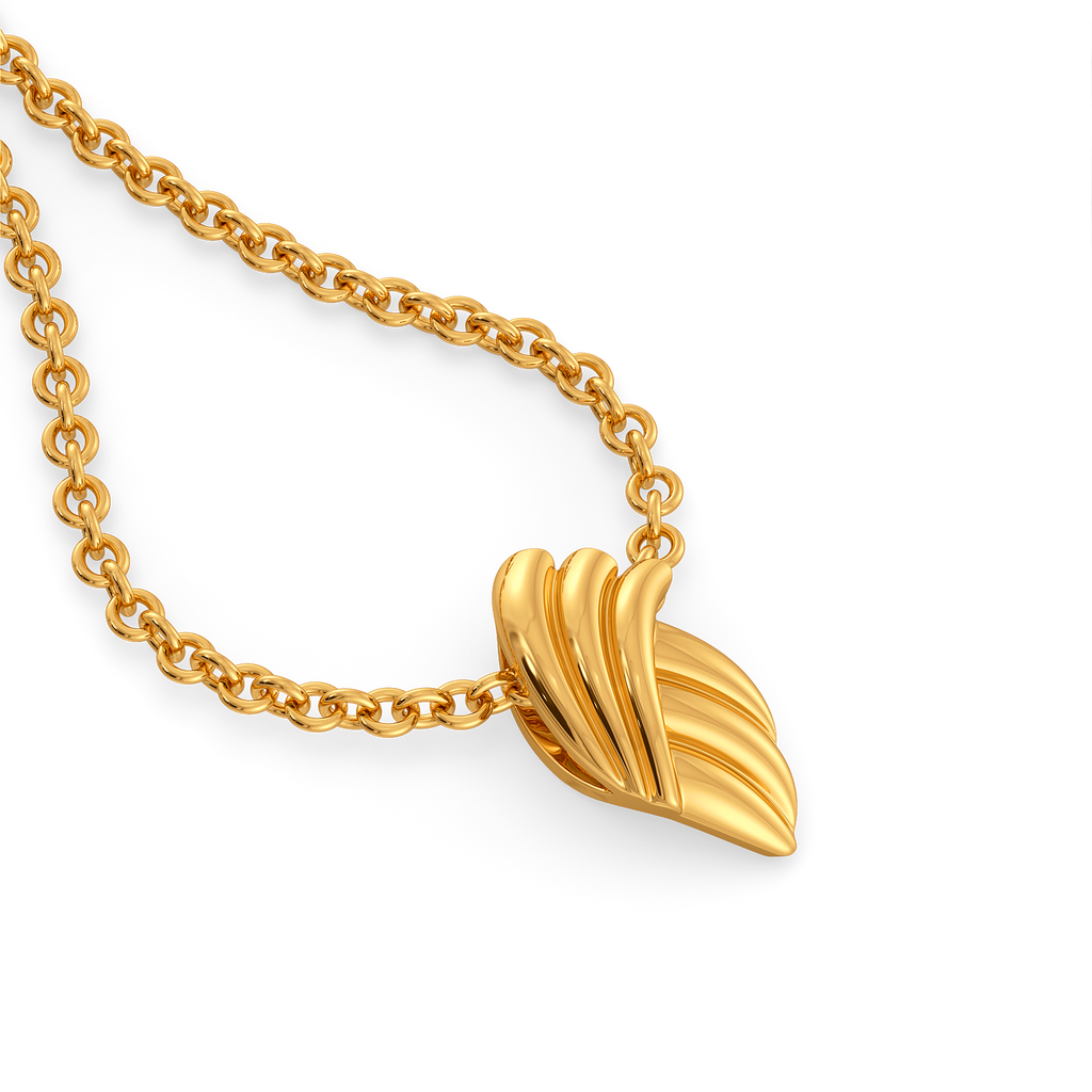 Stripes for a Minimalist Gold Pendants