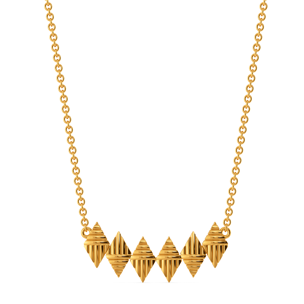 Make a Striped Statement Gold Necklaces
