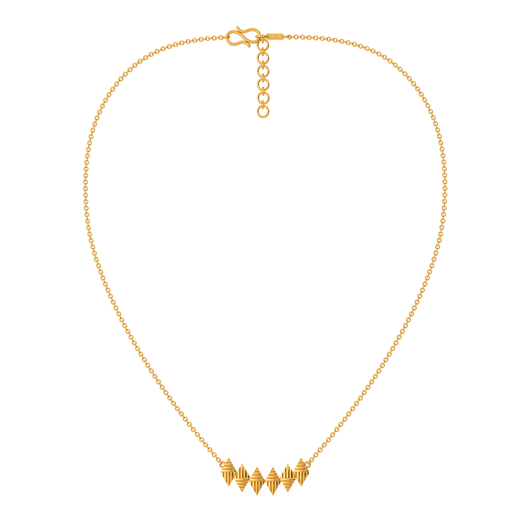 Make a Striped Statement Gold Necklaces