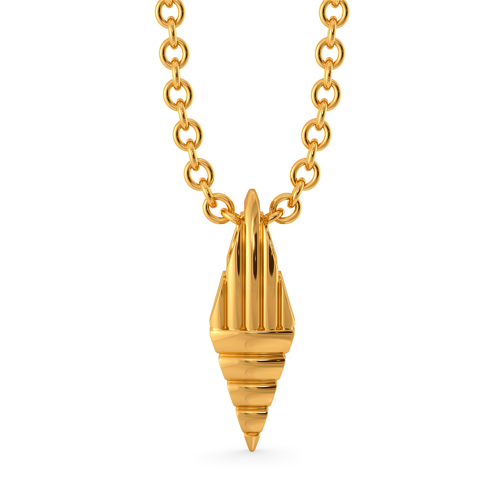 Make a Striped Statement Gold Pendants