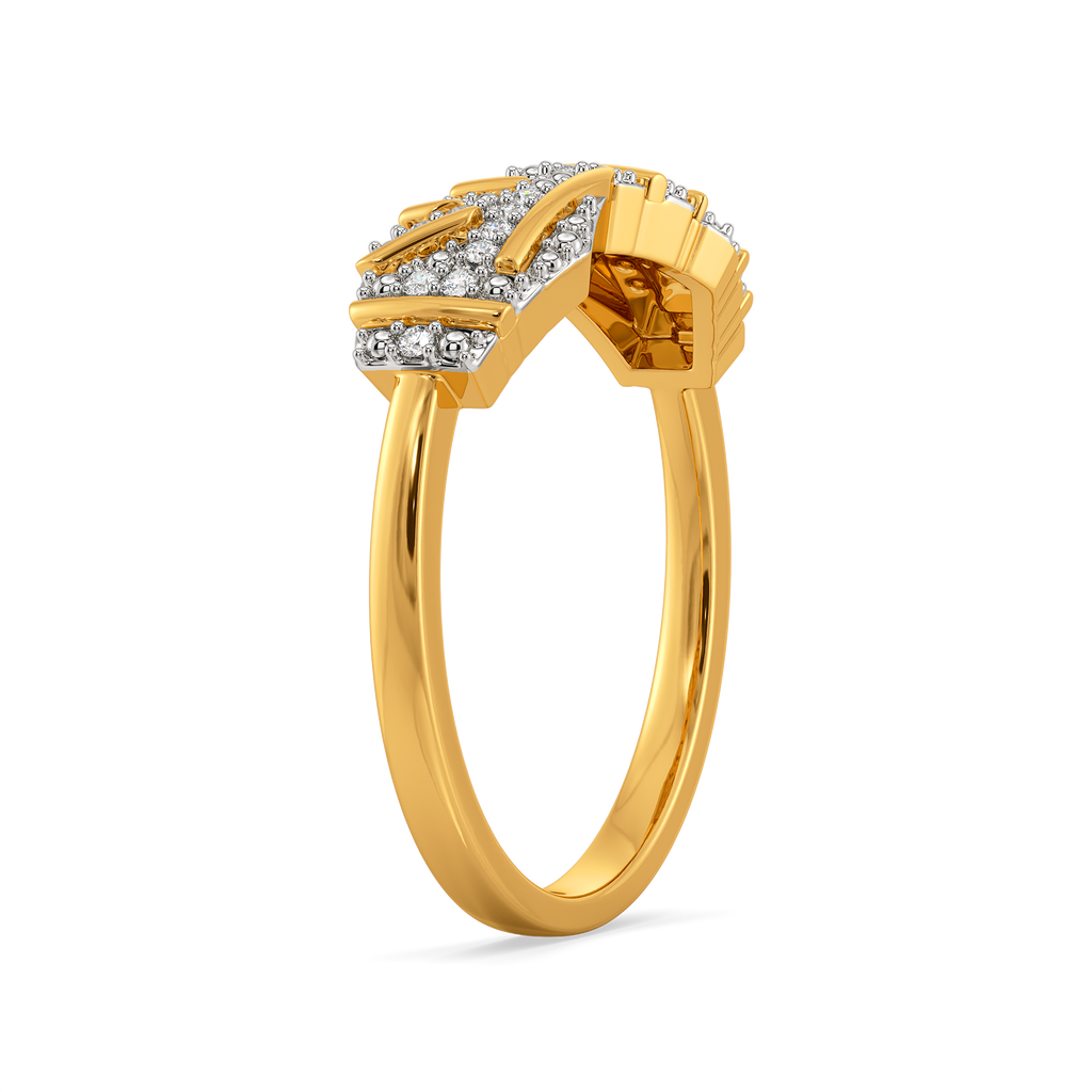 Do Not Overthink Stripes Diamond Rings image
