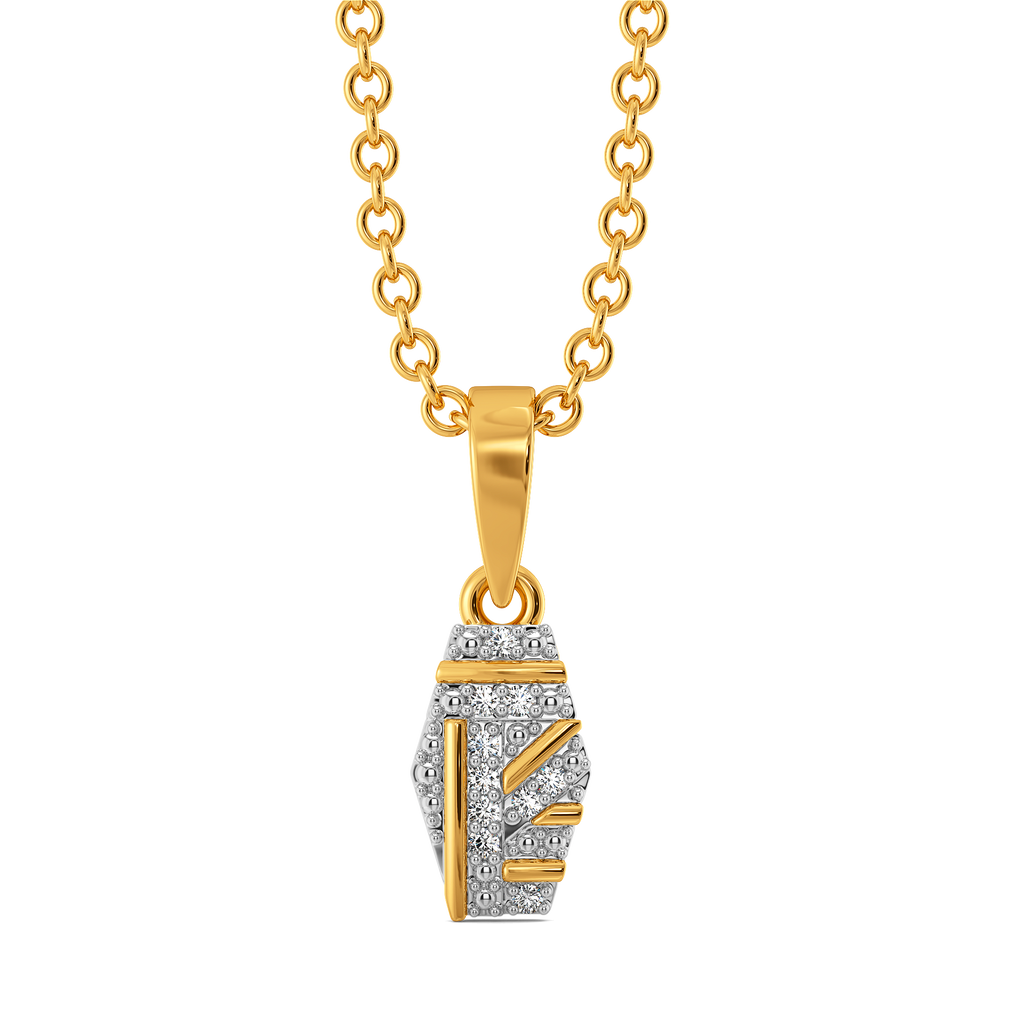 Do Not Overthink Stripes Diamond Pendants