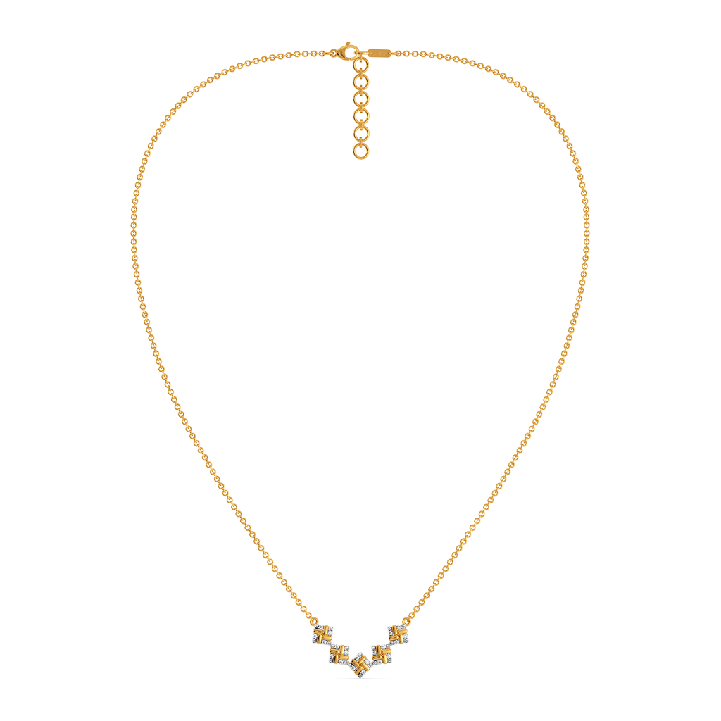 Winter Stripes Diamond Necklaces