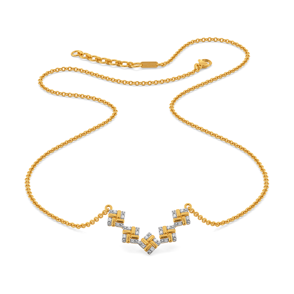 Winter Stripes Diamond Necklaces
