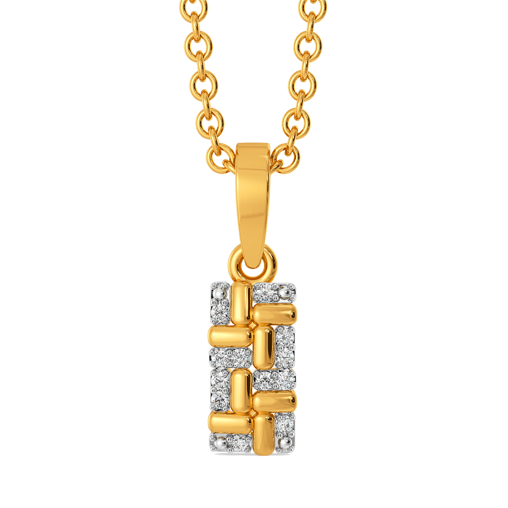 Winter Stripes Diamond Pendants