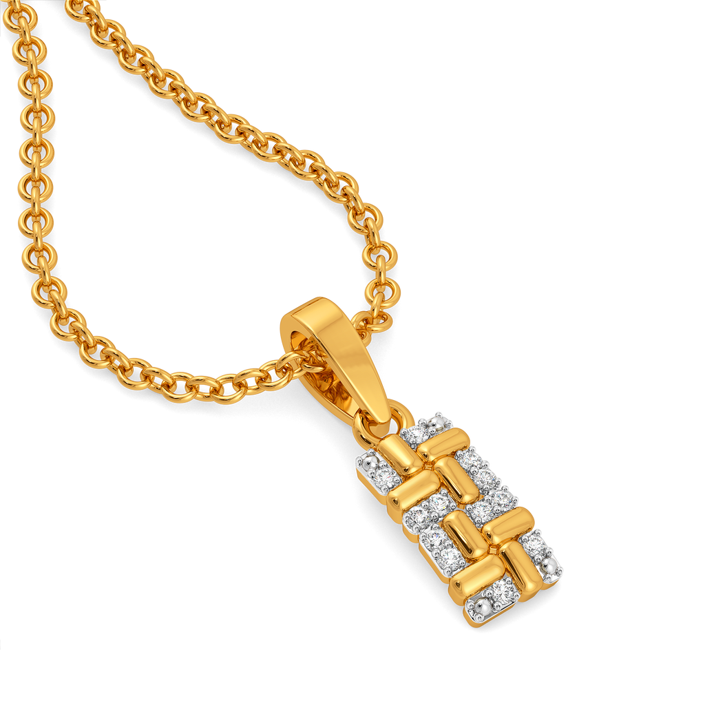 Winter Stripes Diamond Pendants