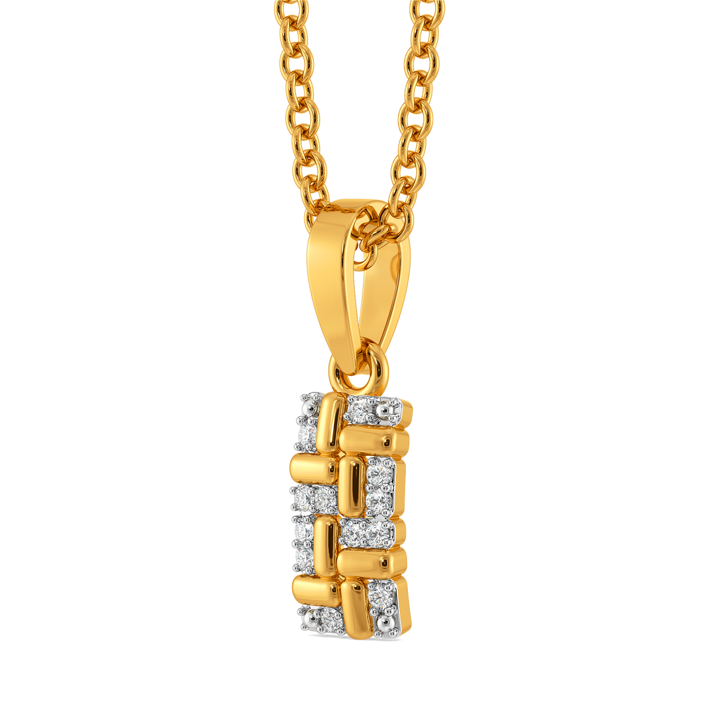 Winter Stripes Diamond Pendants