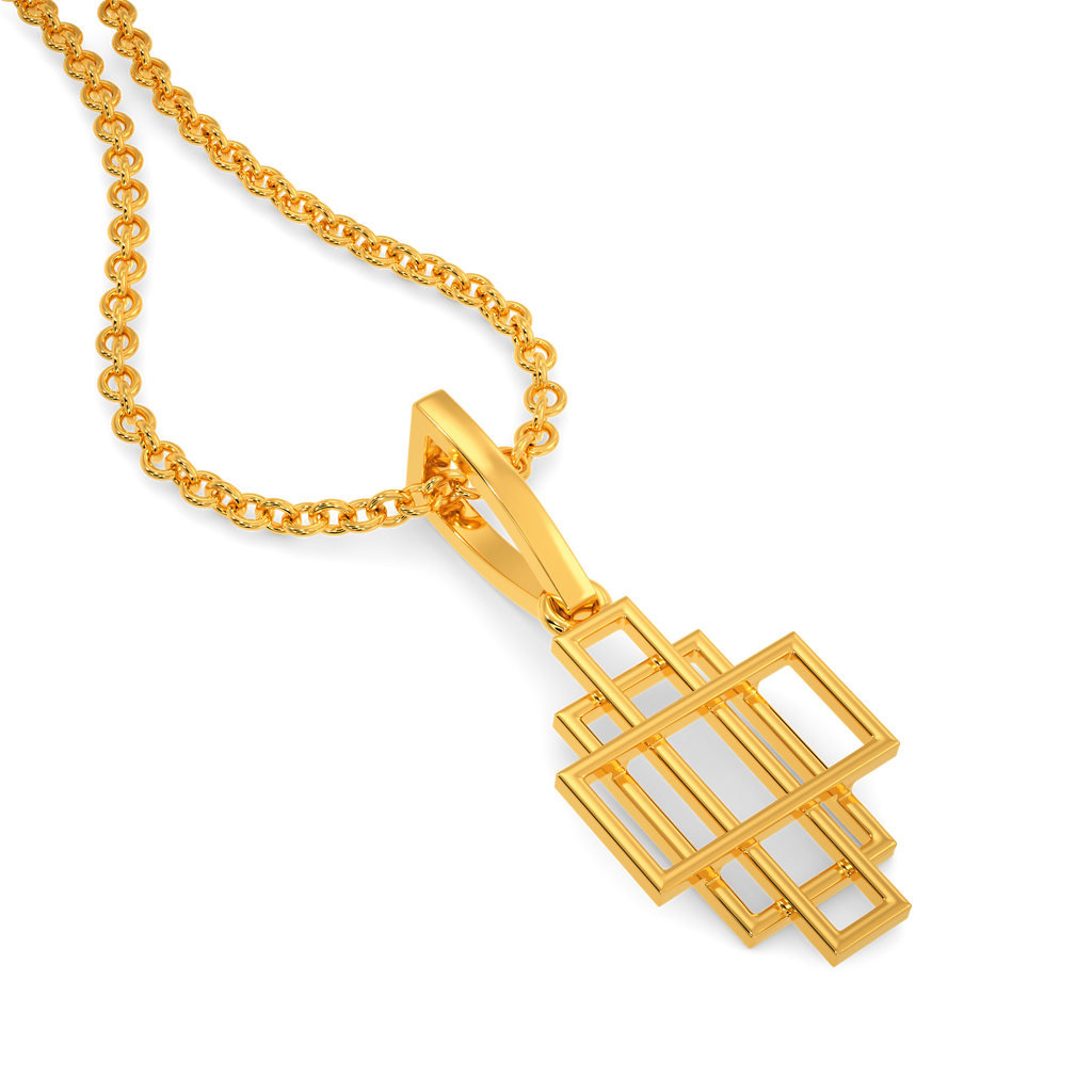 Layers of Quirk Gold Pendants