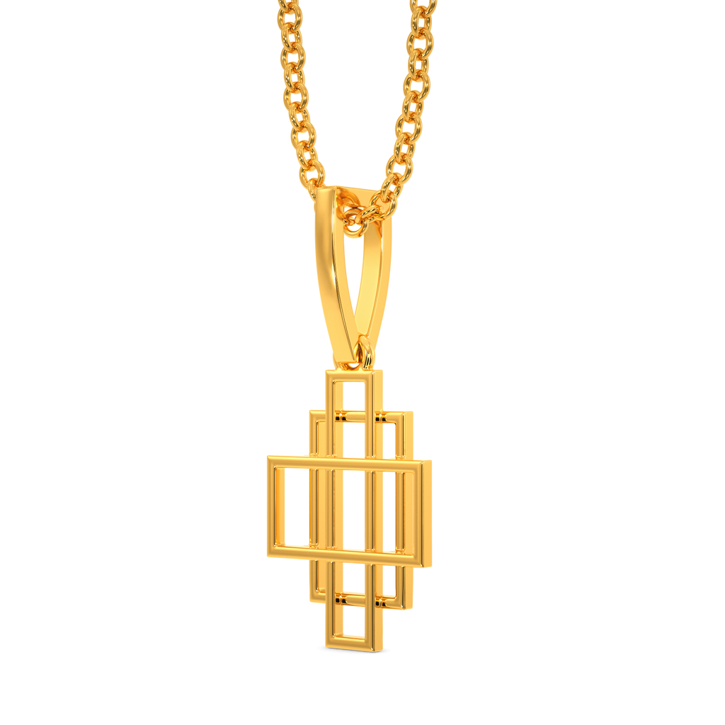 Layers of Quirk Gold Pendants
