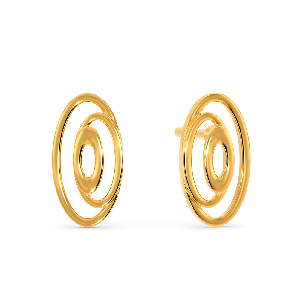Tiered Treasures Gold Earrings