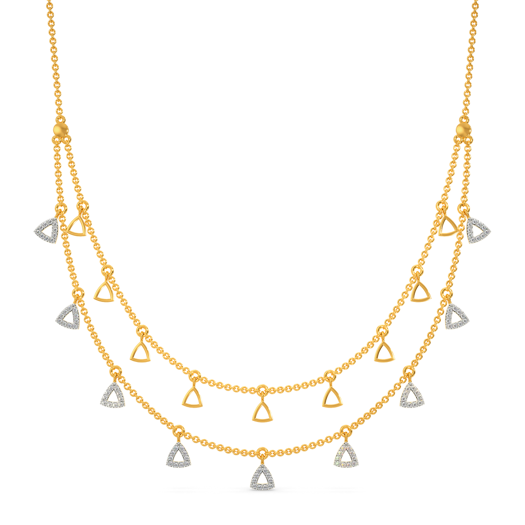 Game Of Layers Diamond Necklaces