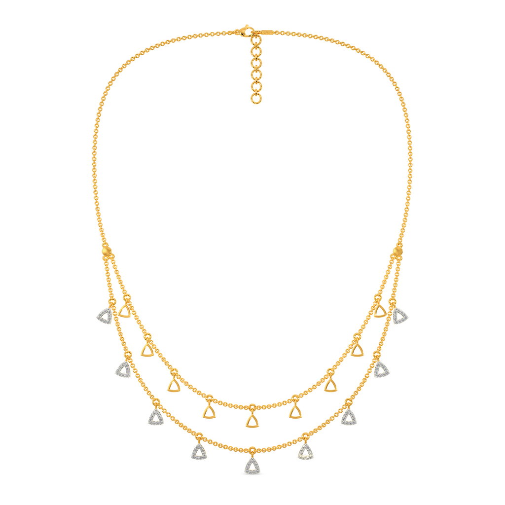 Game Of Layers Diamond Necklaces