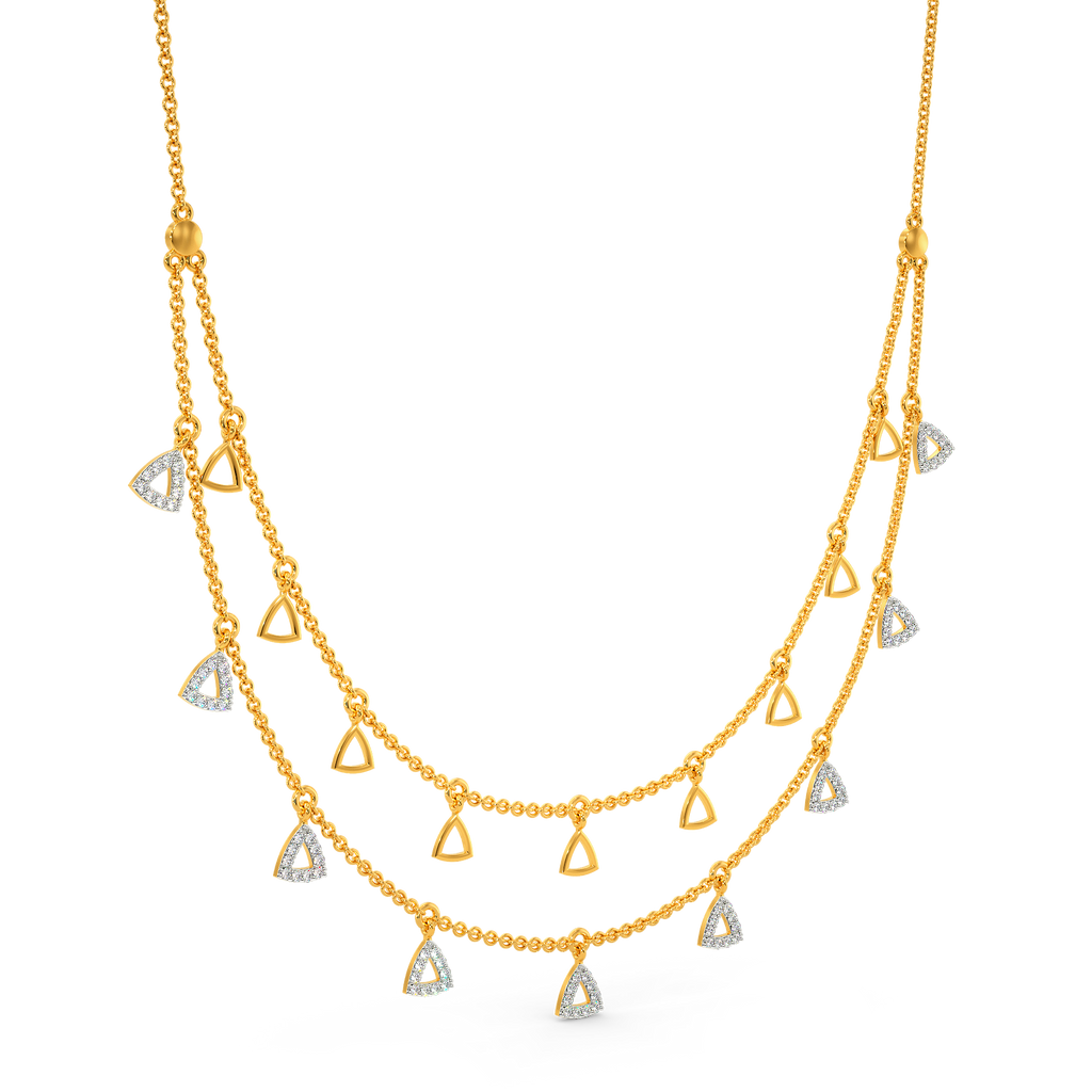 Game Of Layers Diamond Necklaces