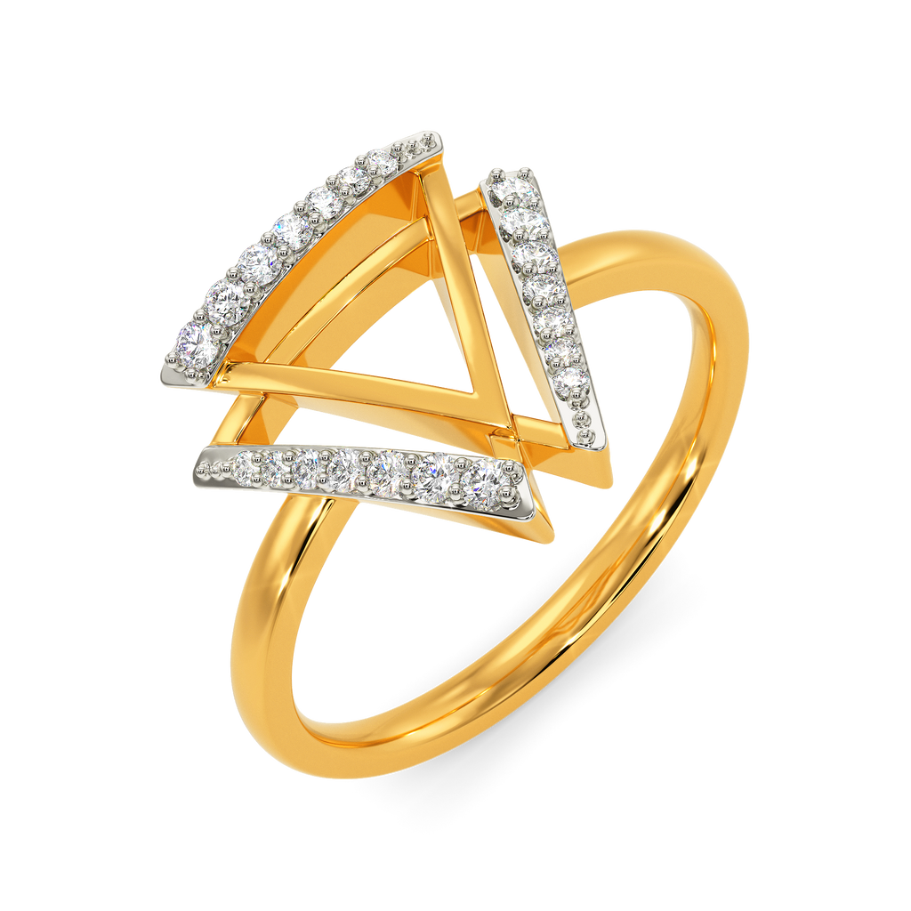 Layered Perfection Diamond Rings