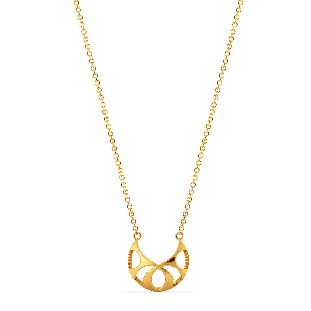 Cutouts Power Gold Necklaces