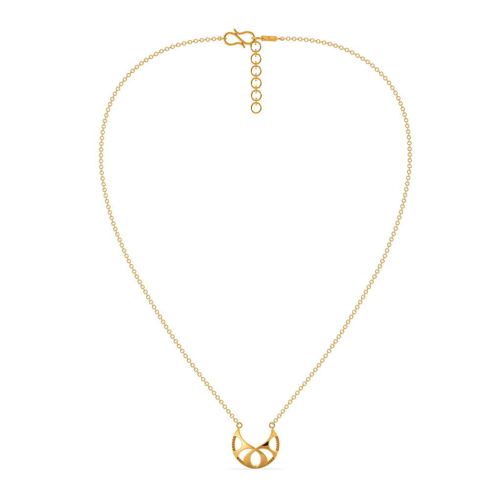 Cutouts Power Gold Necklaces