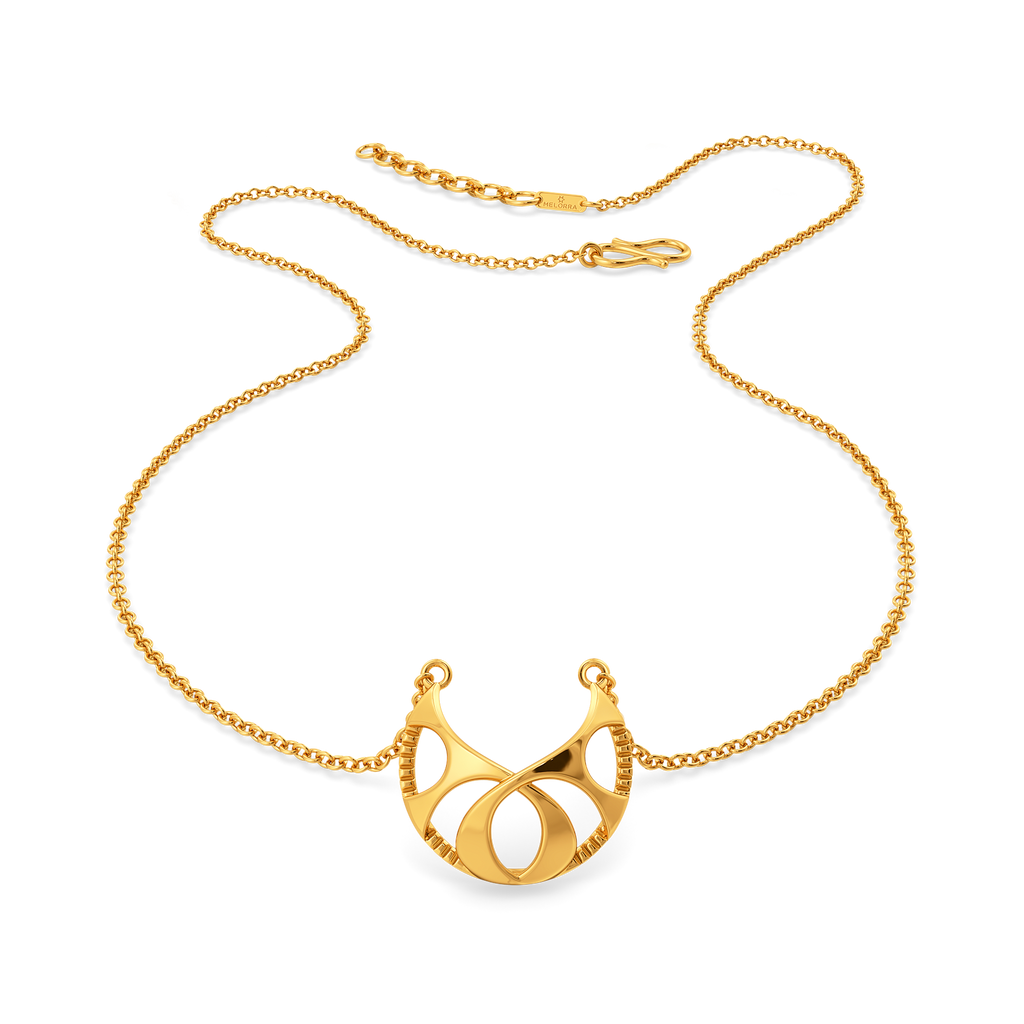 Cutouts Power Gold Necklaces
