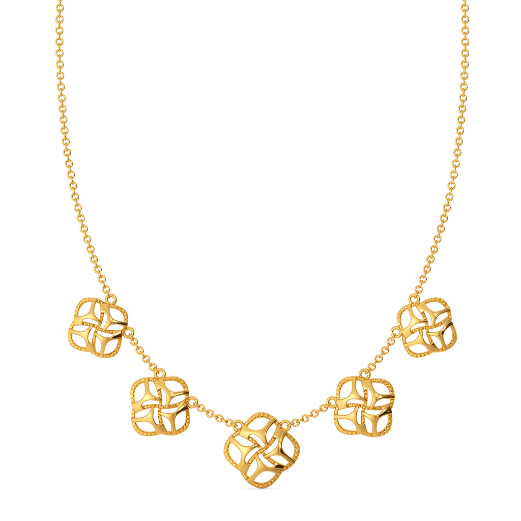 Caught in Cutouts Gold Necklaces