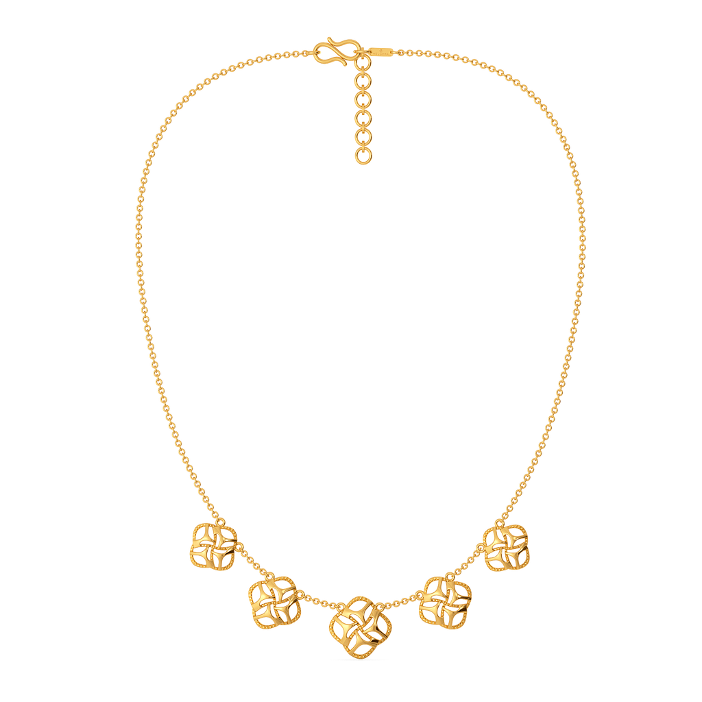 Caught in Cutouts Gold Necklaces