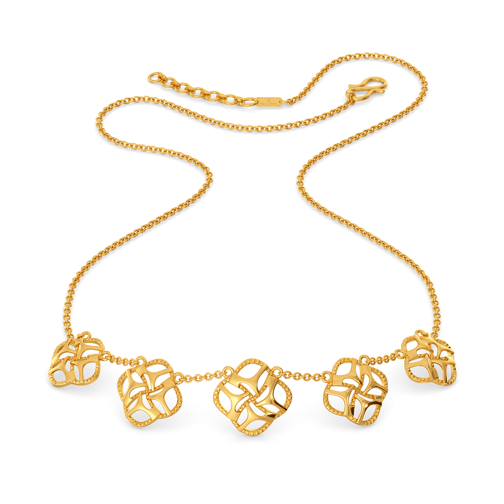 Caught in Cutouts Gold Necklaces