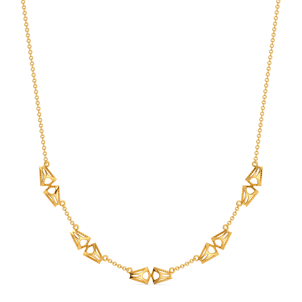 Cutout Trendy Gold Necklaces