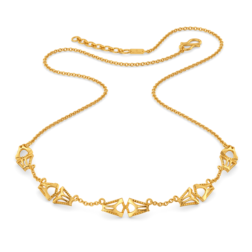 Cutout Trendy Gold Necklaces