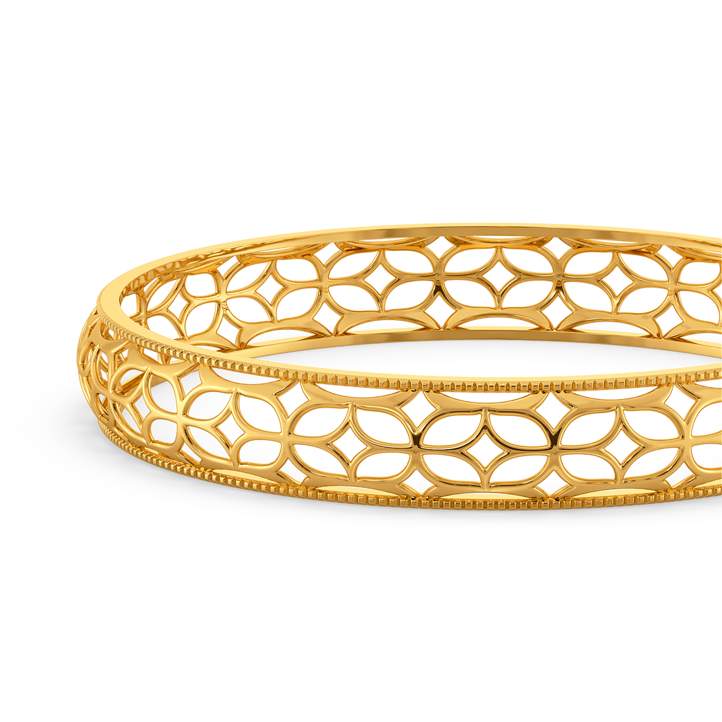 Cutout Crush Gold Bangles