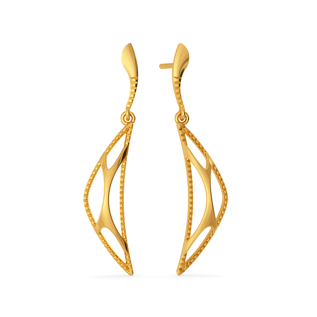 Effortless Cutout Gold Earrings