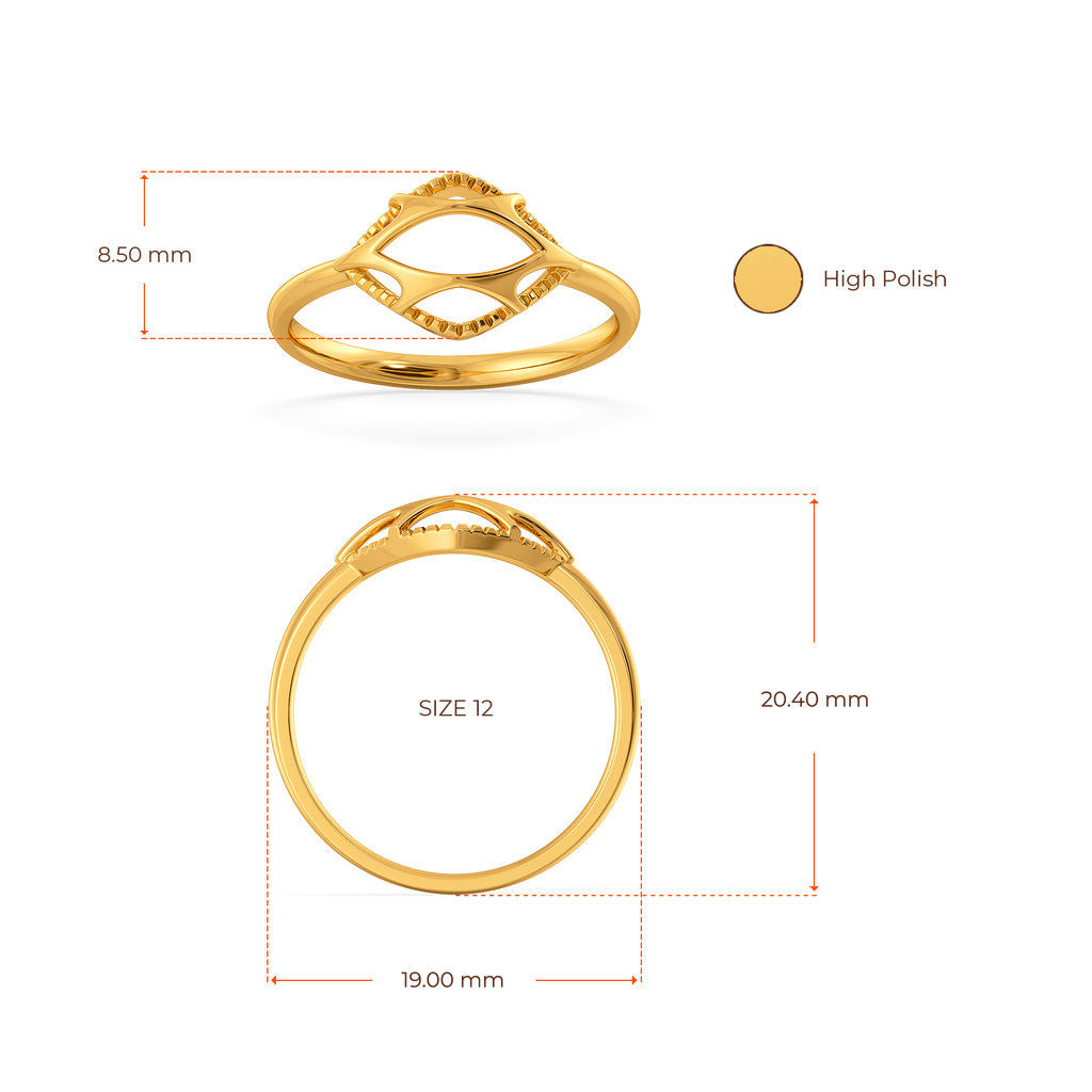 Effortless Cutout Gold Rings image
