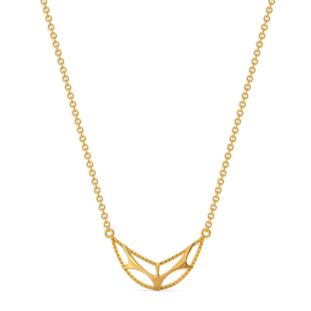 Effortless Cutout Gold Necklaces