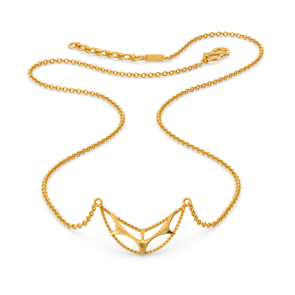 Effortless Cutout Gold Necklaces