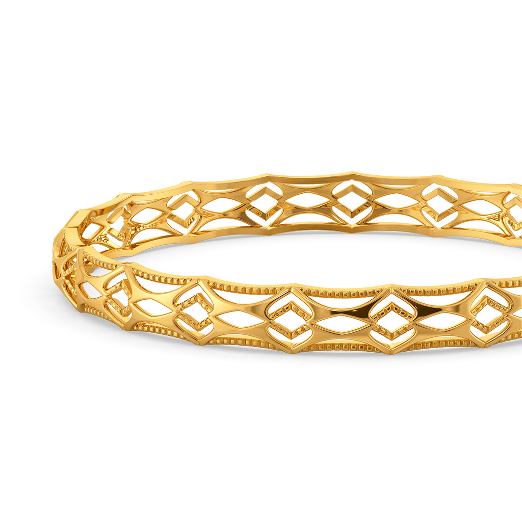 Effortless Cutout Gold Bangles