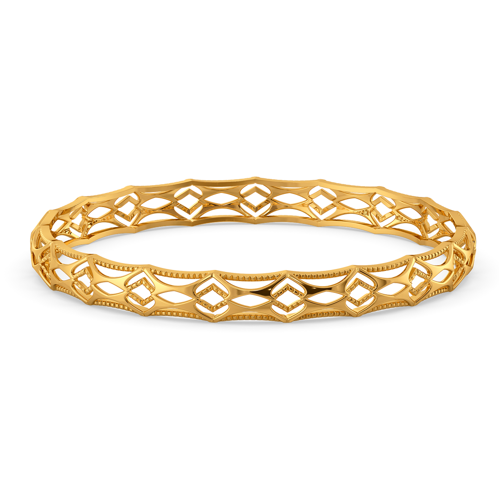 Effortless Cutout Gold Bangles
