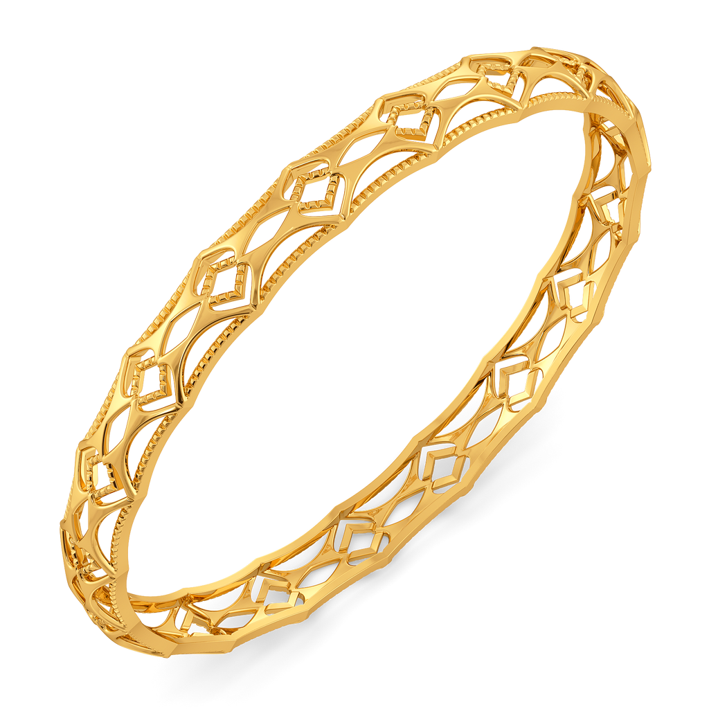 Effortless Cutout Gold Bangles