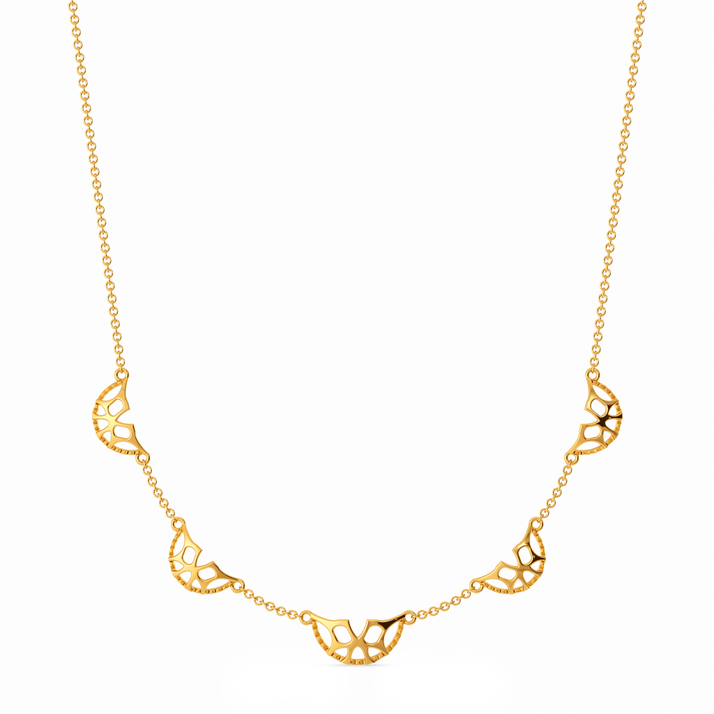 Vow Cutout Gold Necklaces