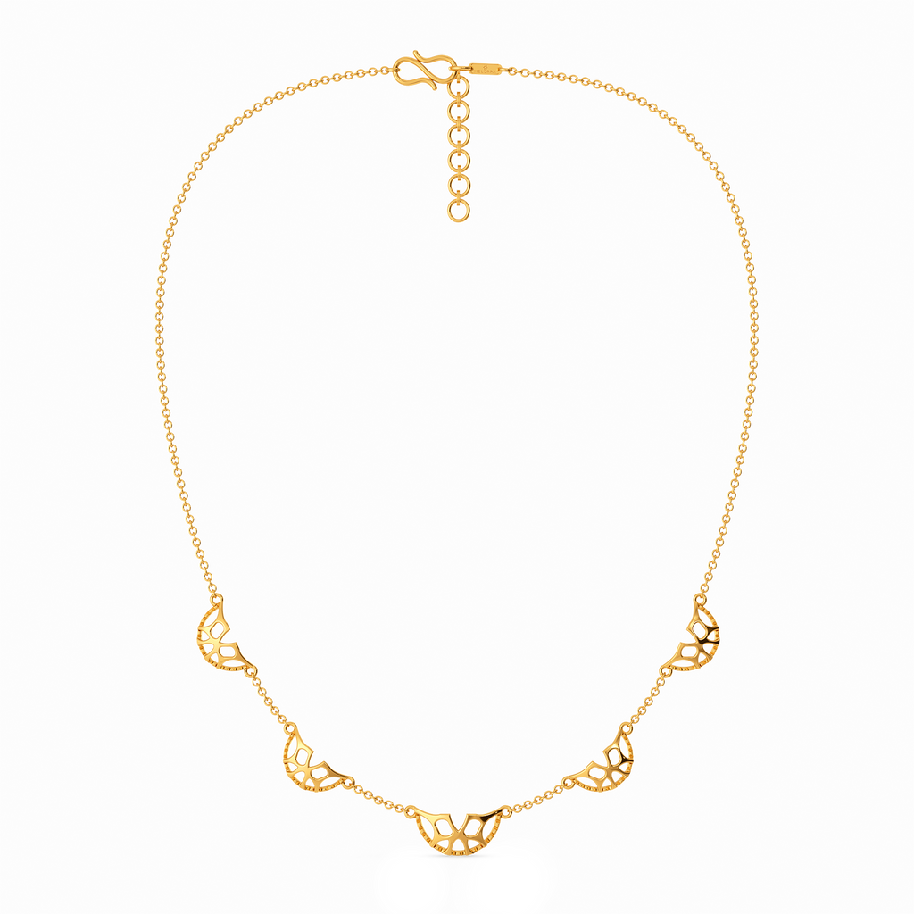 Vow Cutout Gold Necklaces