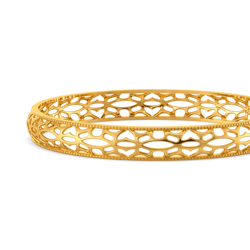 Vow Cutout Gold Bangles