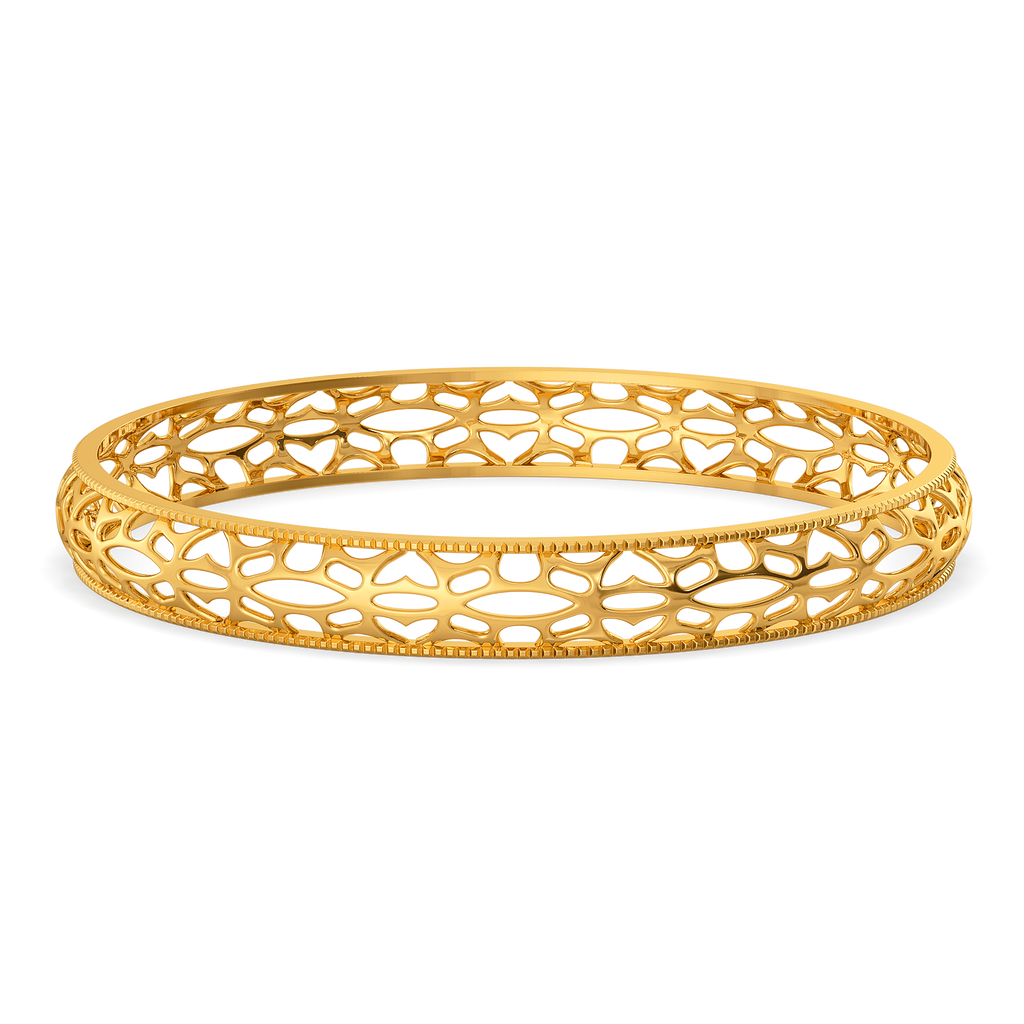 Vow Cutout Gold Bangles