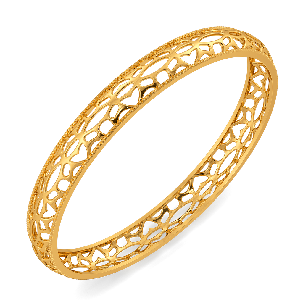 Vow Cutout Gold Bangles