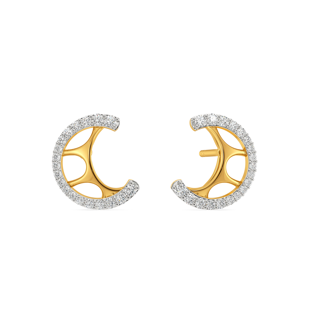 Bold in Cutouts Diamond Earrings
