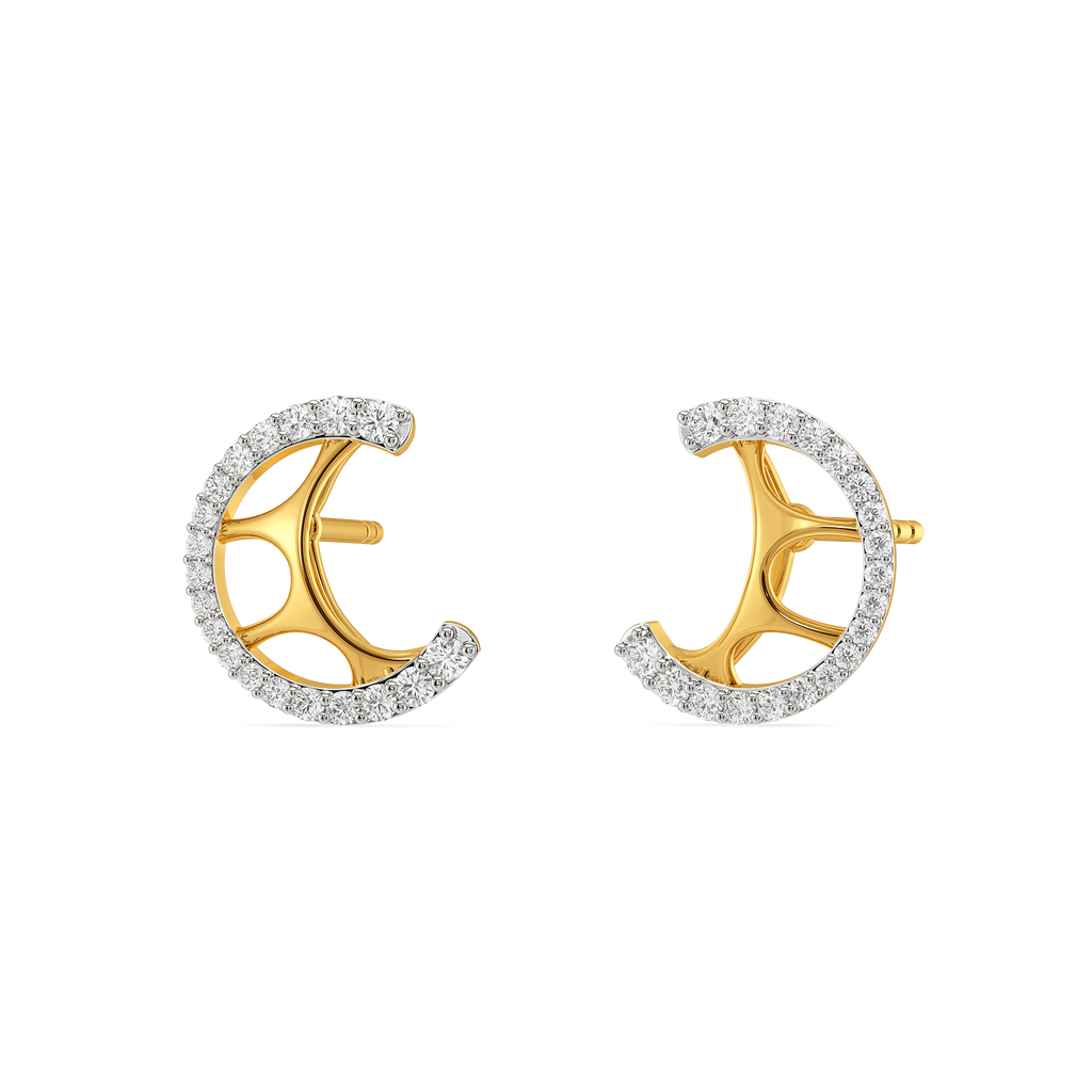 Bold in Cutouts Diamond Earrings