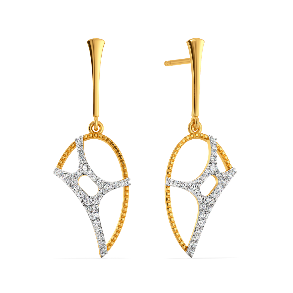Lit Up in Cutouts Diamond Earrings