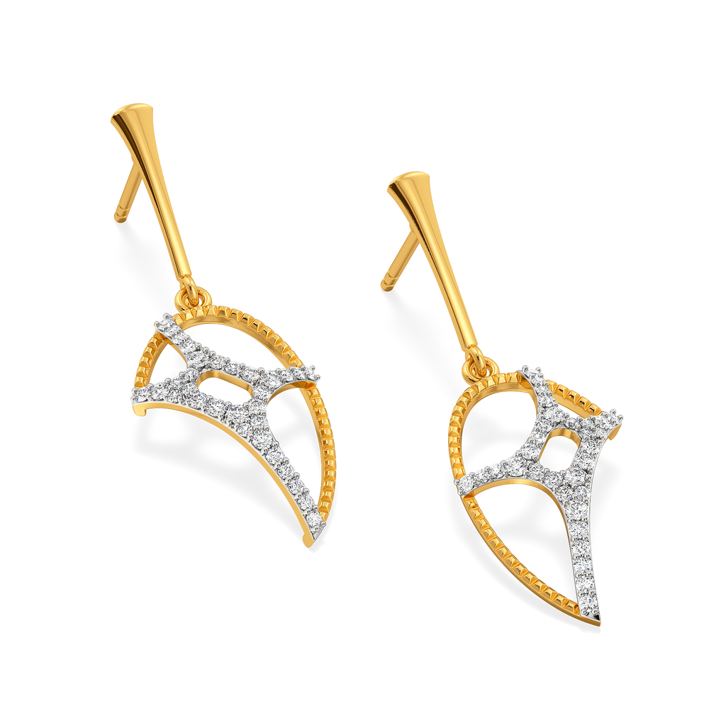 Lit Up in Cutouts Diamond Earrings